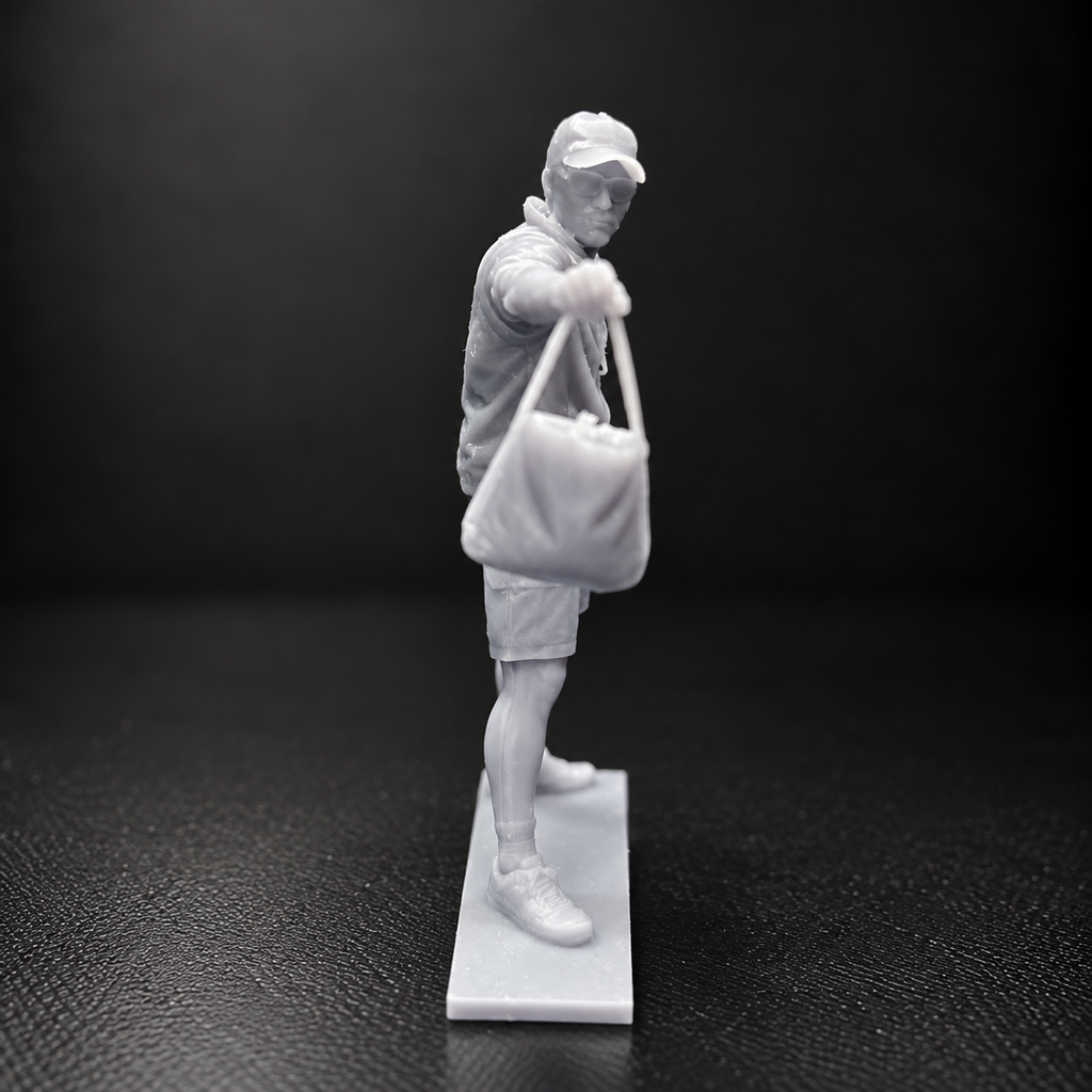 Assistant musette – Figurine de scène cycliste (Impression 3D Résine)