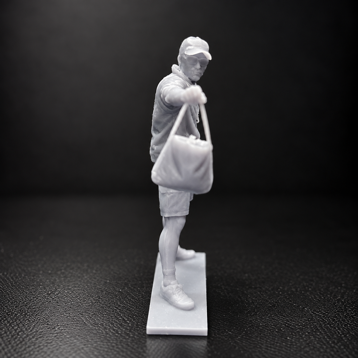 Asistente con musette – Figura de ciclista de escenario (Impresión 3D en resina)