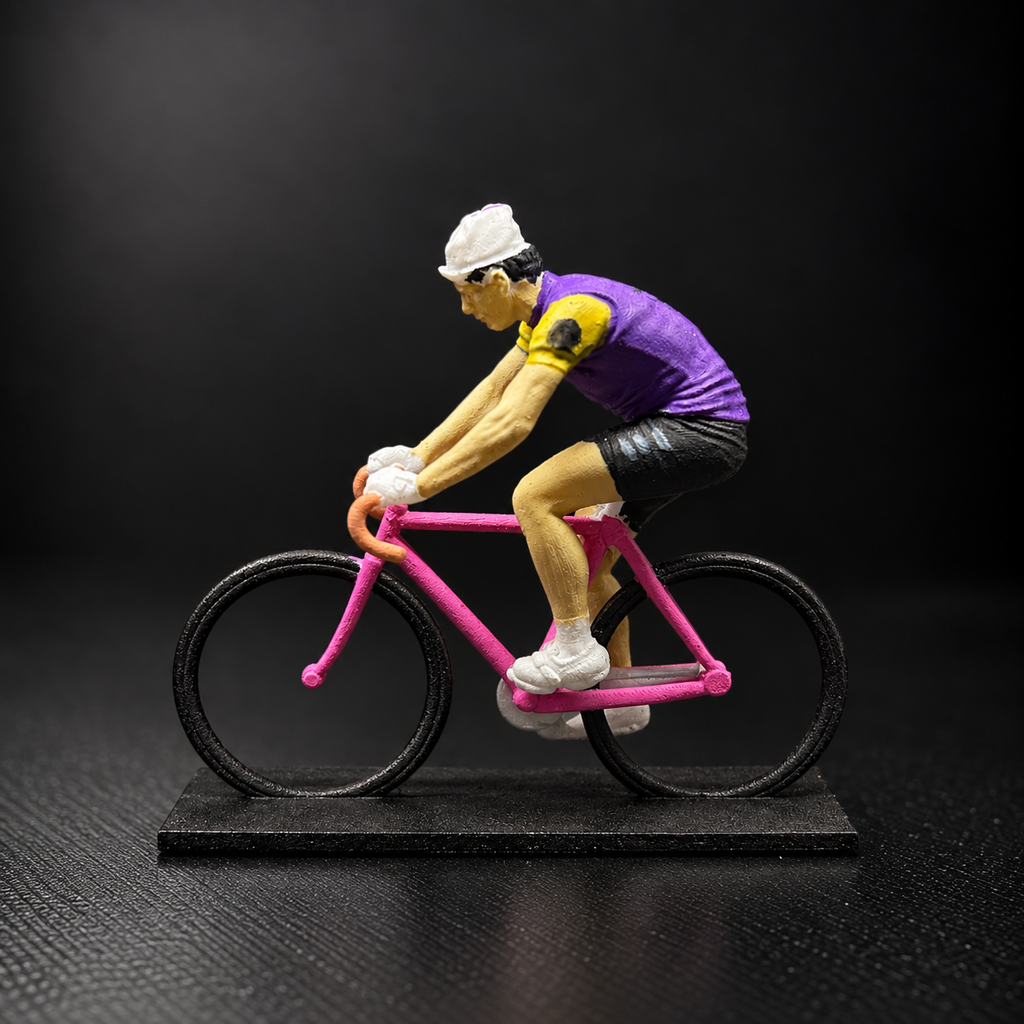 L’Éternel Second – Figurine Cycliste Miniature (Impression 3D Résine)