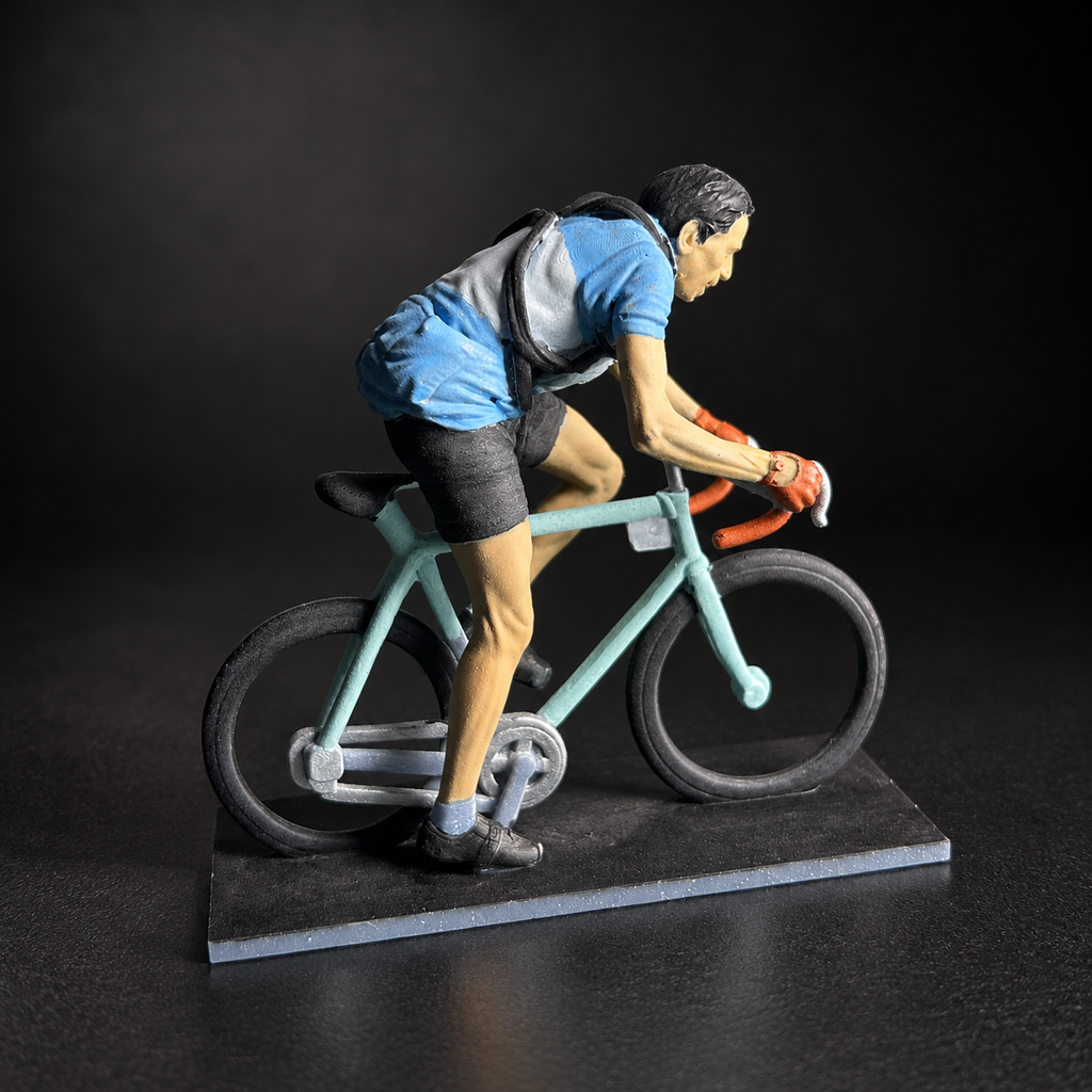 Le Campionissimo  – Figurine Cycliste Miniature (Impression 3D)