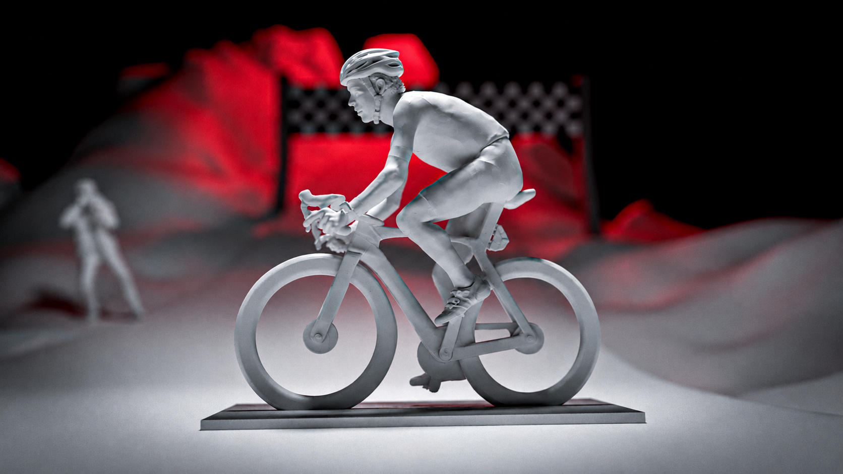 Le Nouveau Cannibale – Figurine Cycliste Miniature (Impression 3D)